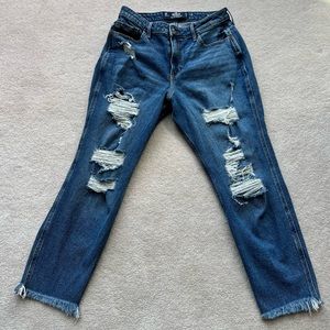 Hollister curvy-high rise mom jeans